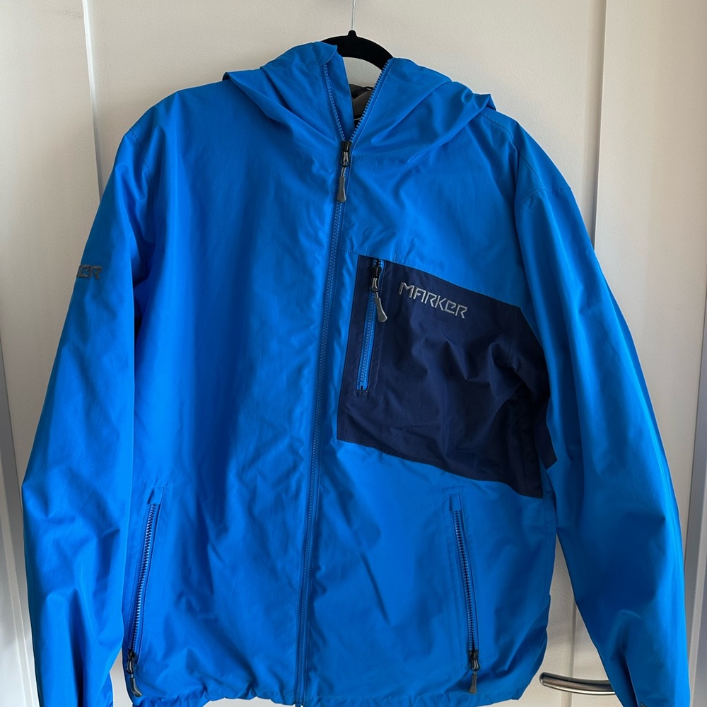 Marker Blue Hooded Jacket
